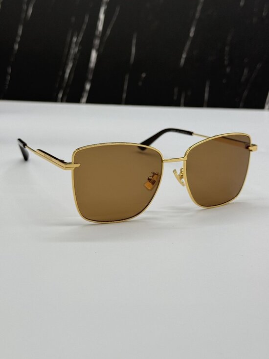 NEW BOTTEGA VENETA SUNGLASSES WOMEN GOLD BV1237S 002 main image 7